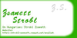 zsanett strobl business card